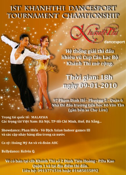 Danh sách VĐV tham dự Giải KVTT CLB Khánh Thi mở rộng 2010